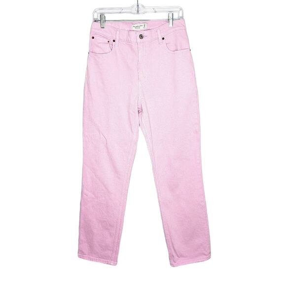 Abercrombie & Fitch Denim - Abercrombie & Fitch Orchid Pink Ultra High Rise 90s Straight Jean Size 6 Short
